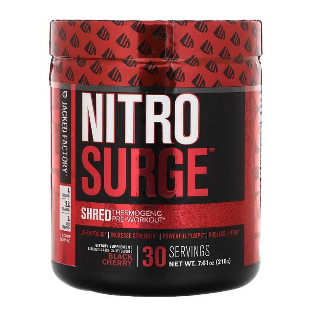 Jacked Factory, Nitro Surge, Shred Thermogenic Pre-Workout